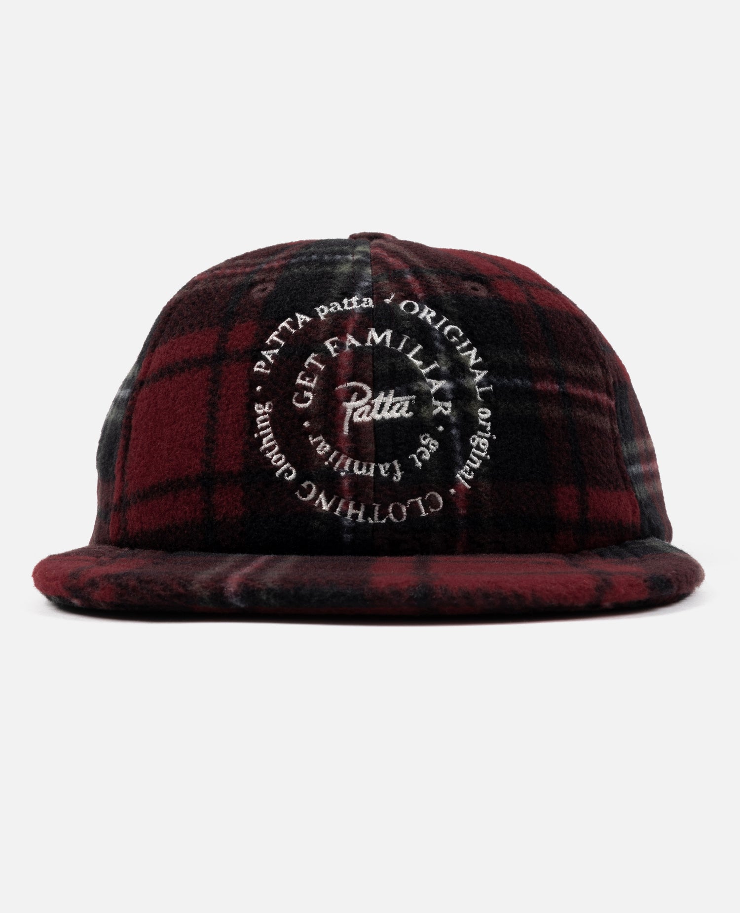 Patta Tartan Polar Fleece Cap (Multi/Biking Red)