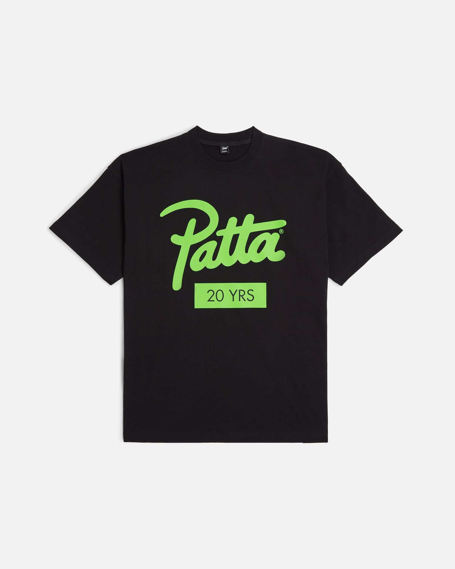 Patta 20 Years T-Shirt (Black/Chlorophyll)