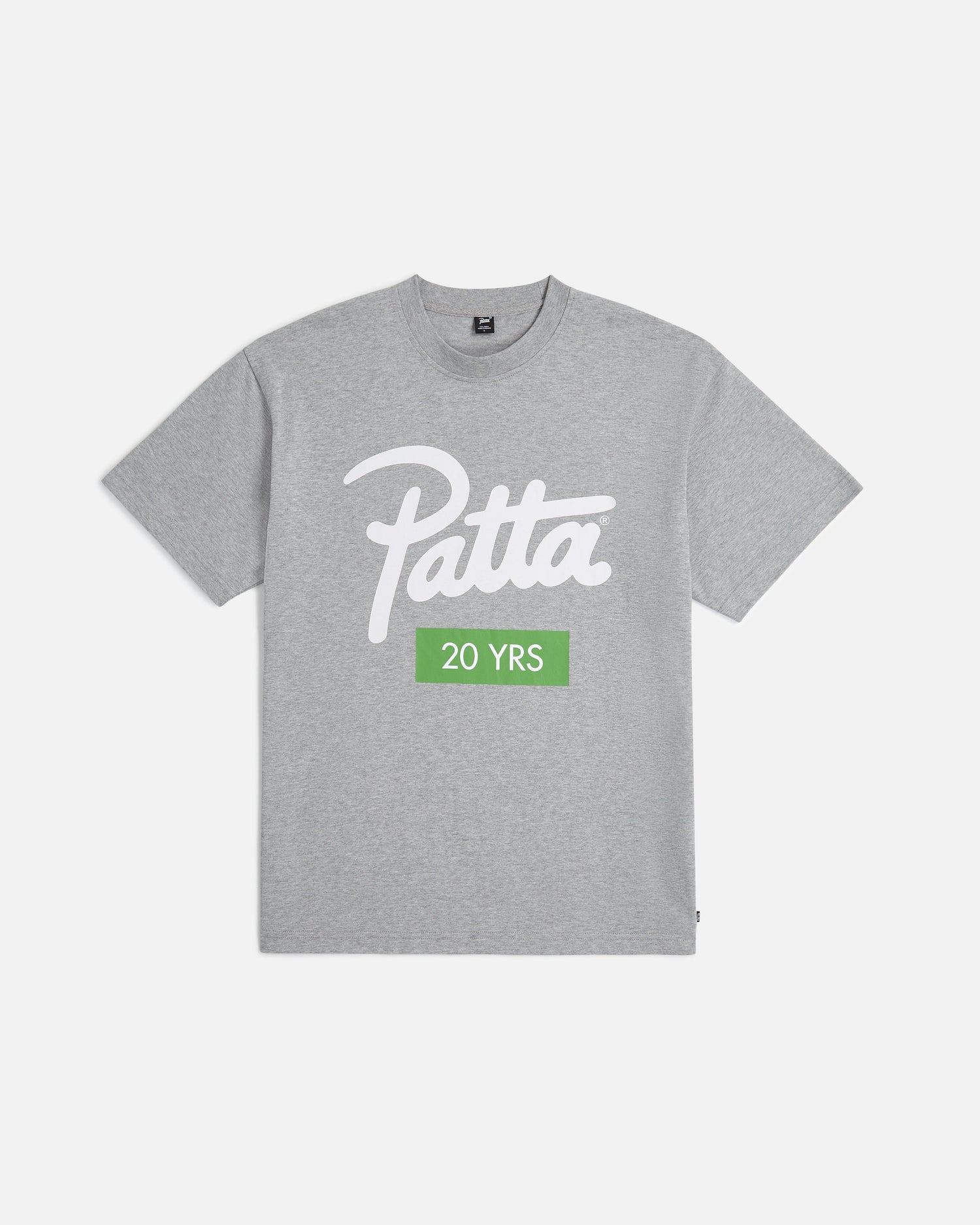 Patta 20 Years T-Shirt (Melange Grey/White)