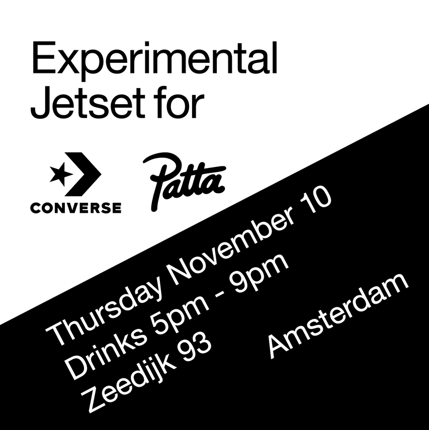 Patta X Experimental Jetset X Converse Launch