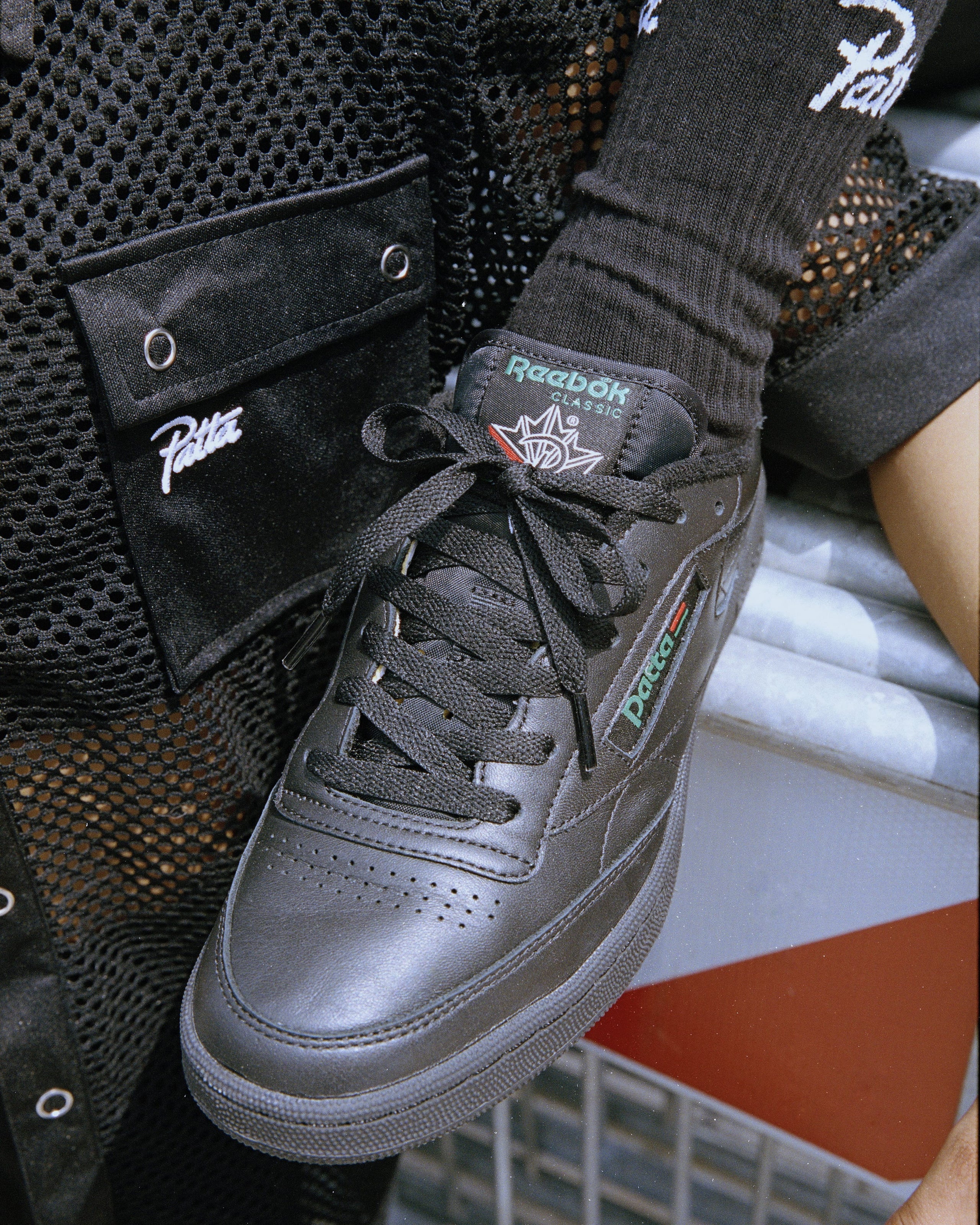 Patta X Reebok Club C Black Editorial