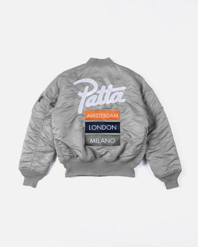 Patta x Alpha Industries MA-1 Celebration Jacket (Silver/Orange)