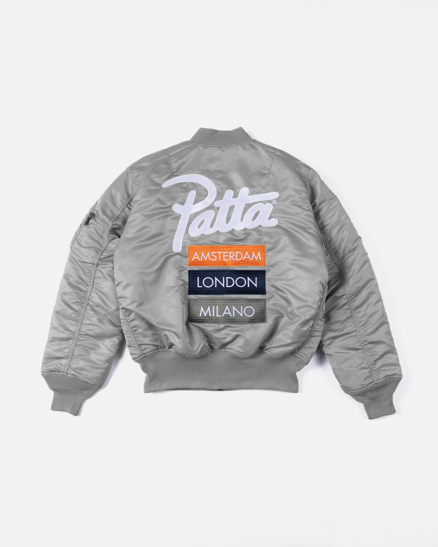 Patta x Alpha Industries MA-1 Celebration Jacket (Silver/Orange)