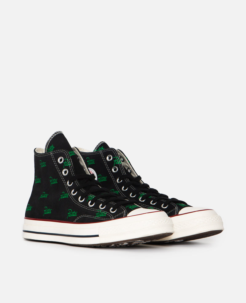 Patta x Converse Chuck 70 Hi (Black/Jolly Green)