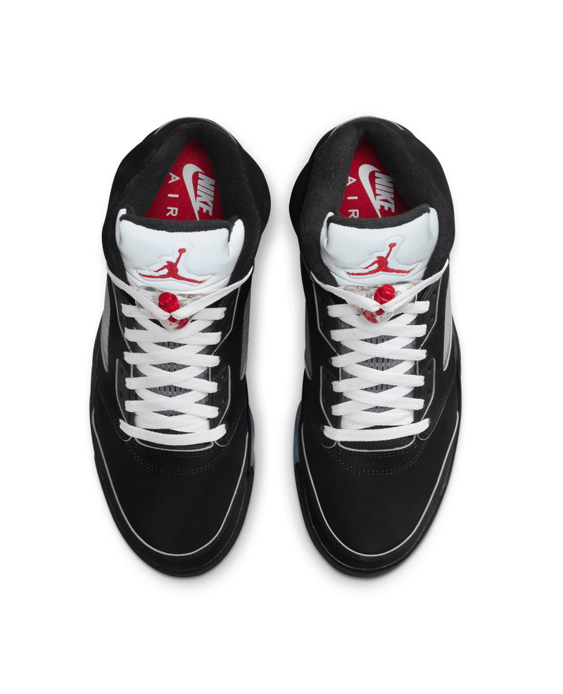 Nike Air Jordan 5 Retro OG (Black/White-Metallic Silver-Fire Red)