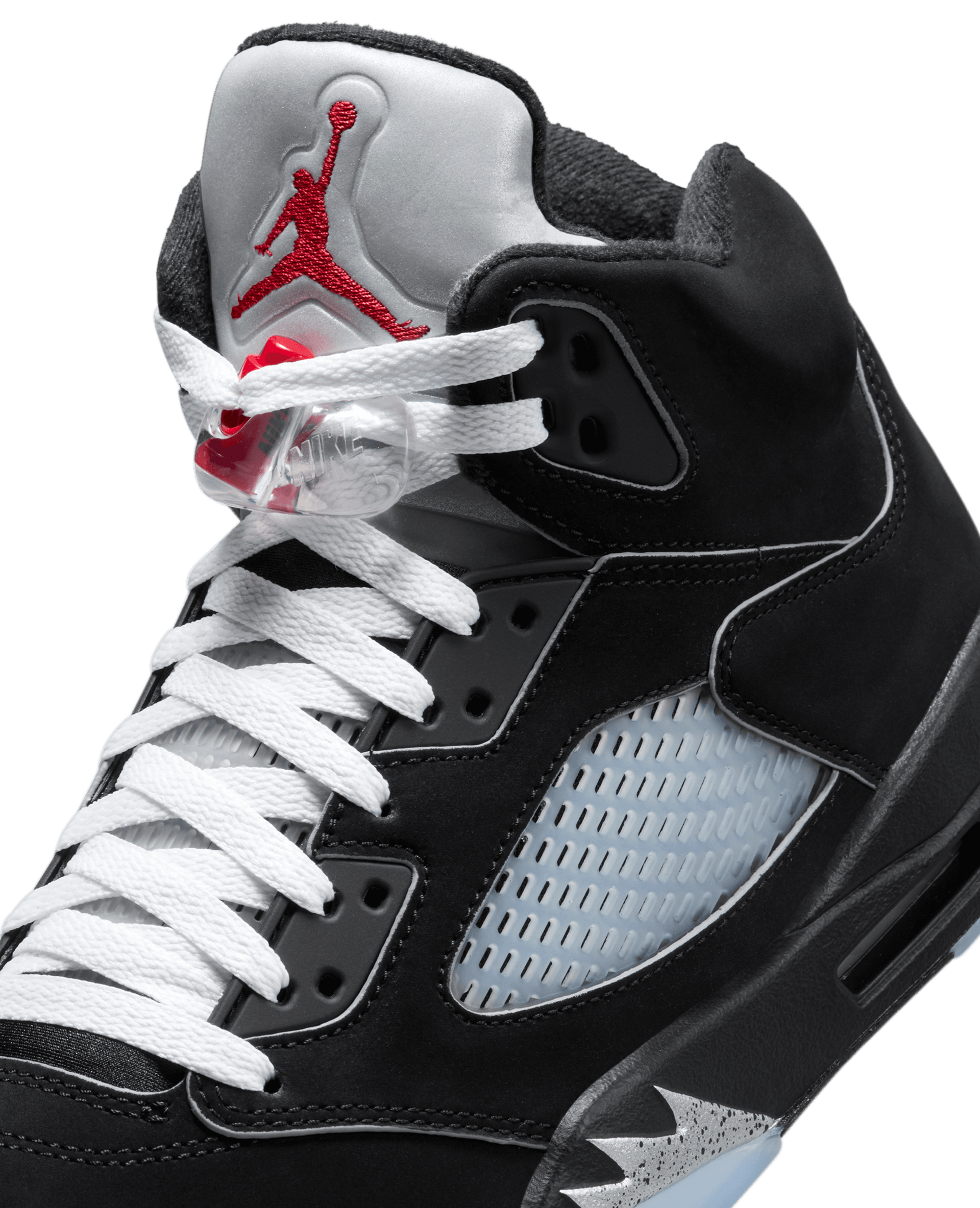 Nike Air Jordan 5 Retro OG (Black/White-Metallic Silver-Fire Red)