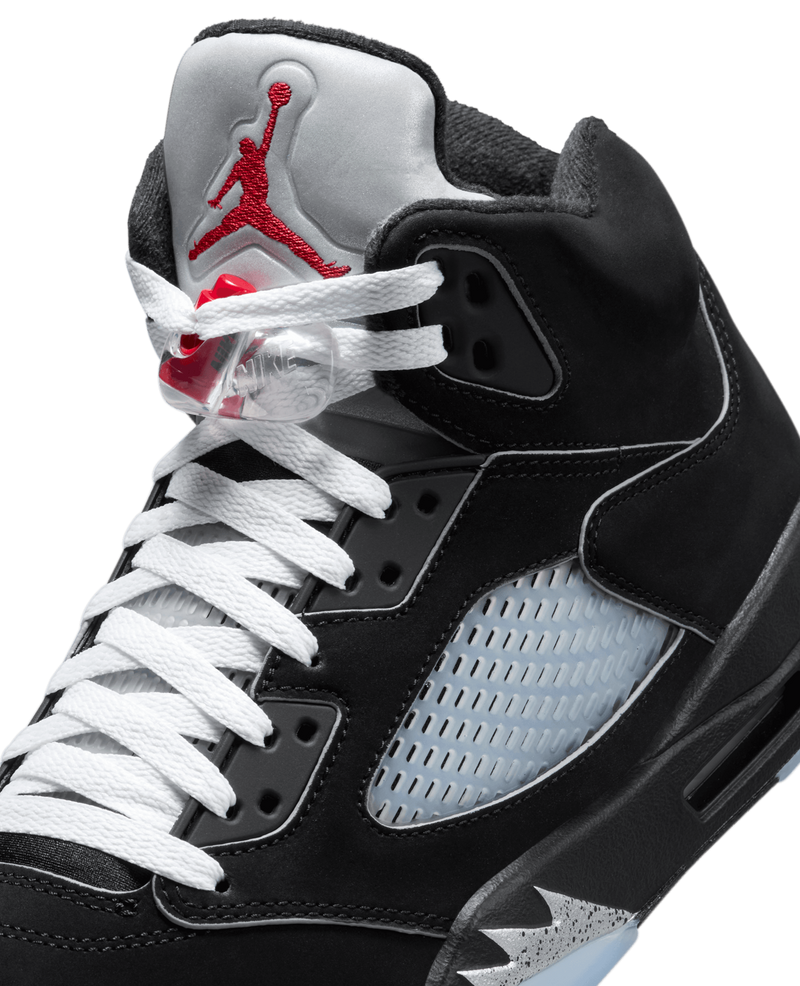 Nike Air Jordan 5 Retro OG (Black/White-Metallic Silver-Fire Red)