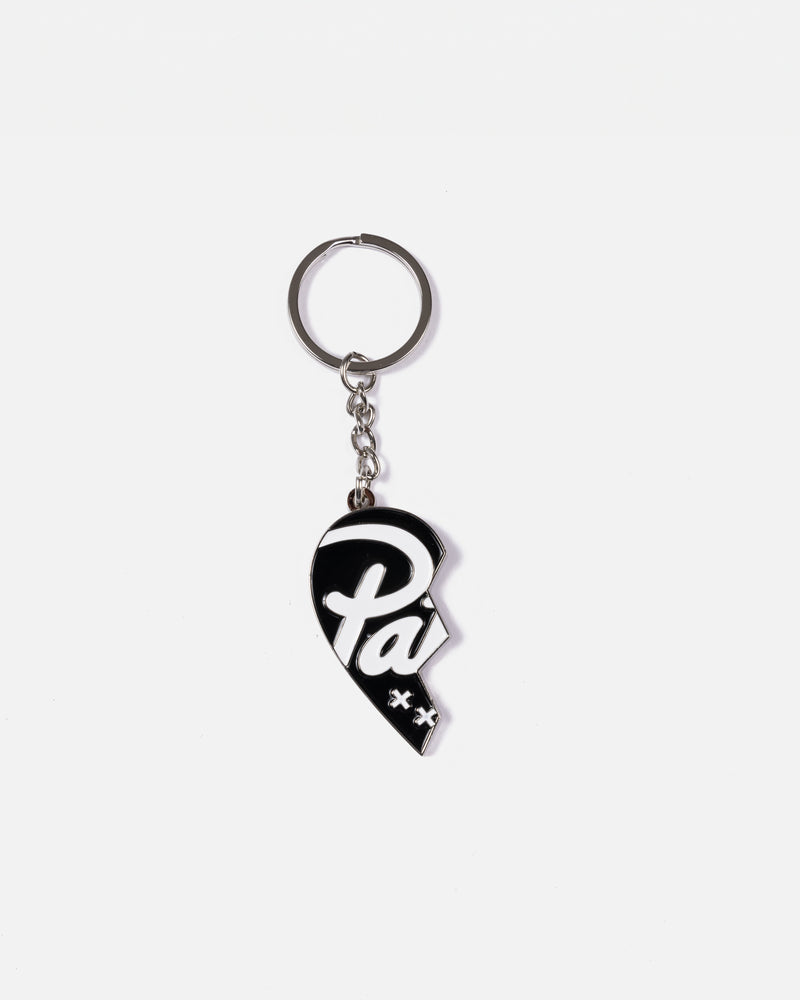 Patta Heart Keychain (Black/Pink)