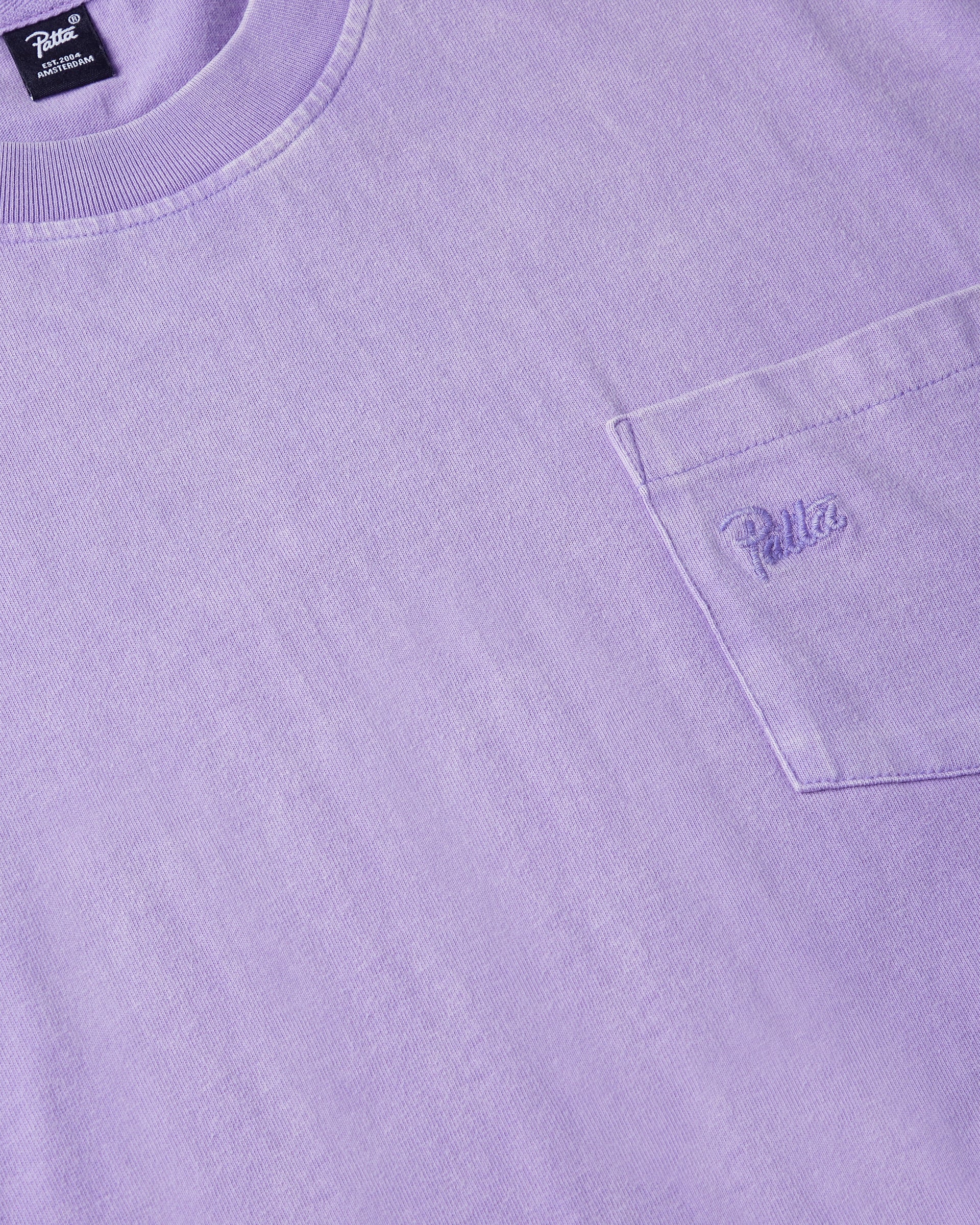 Patta Basic Washed Pocket T-Shirt - Paisley Purple