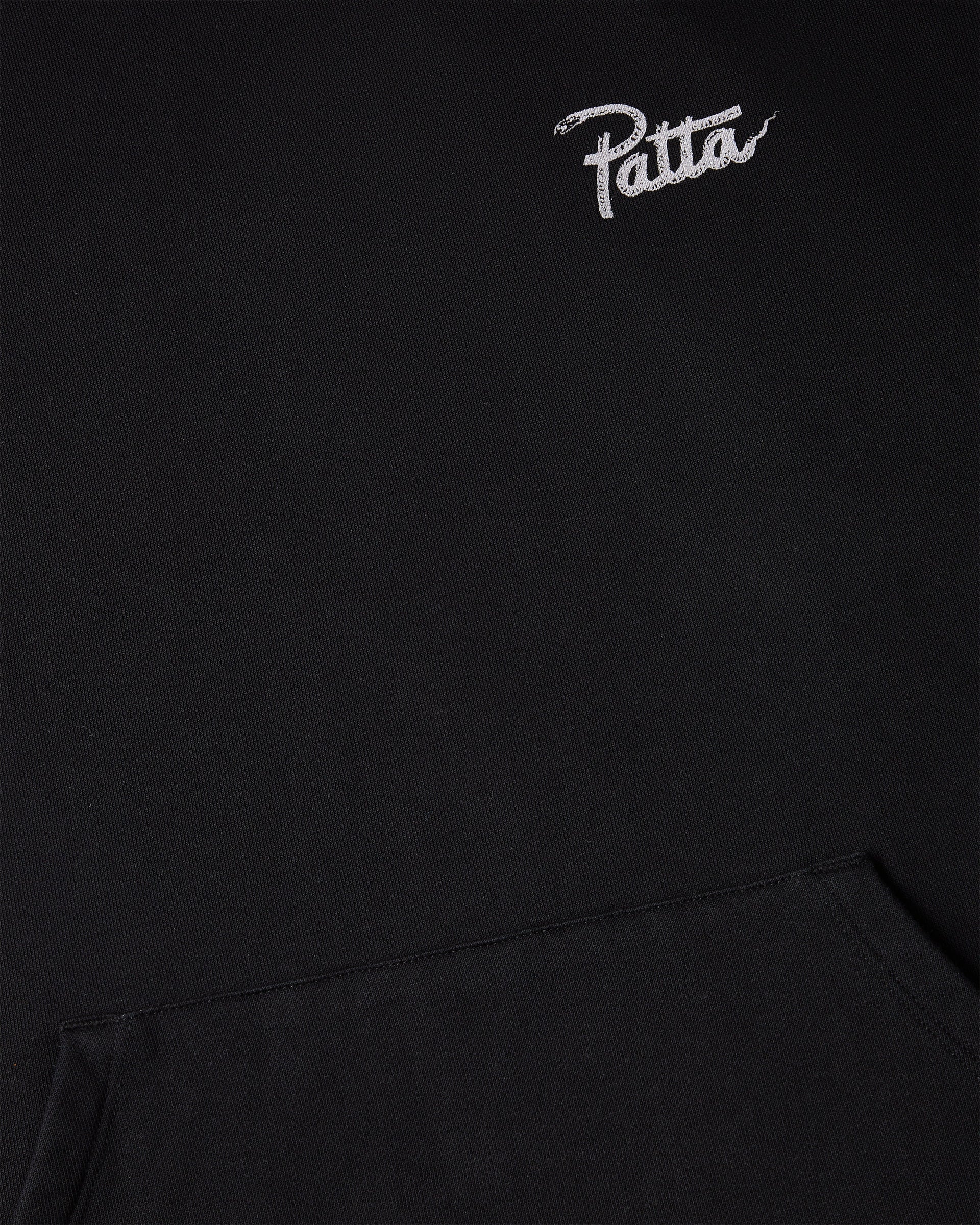 Patta Snake Heart Boxy Hooded Sweater (Black)