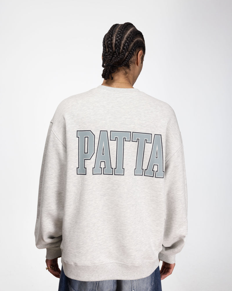 Patta Marina Crewneck Sweater (Light Grey Melange)