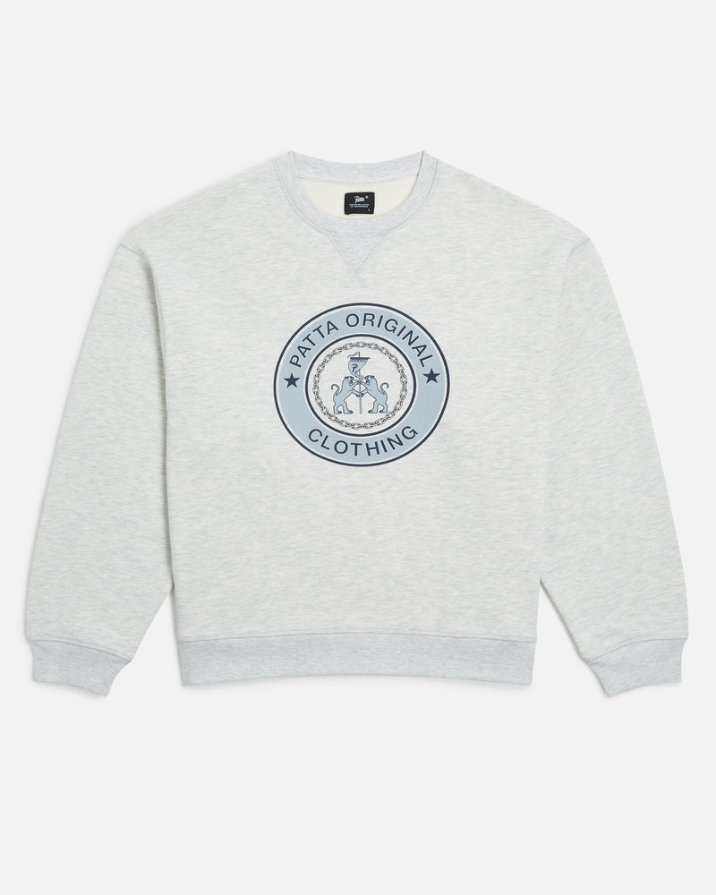 Patta Marina Crewneck Sweater (Light Grey Melange)