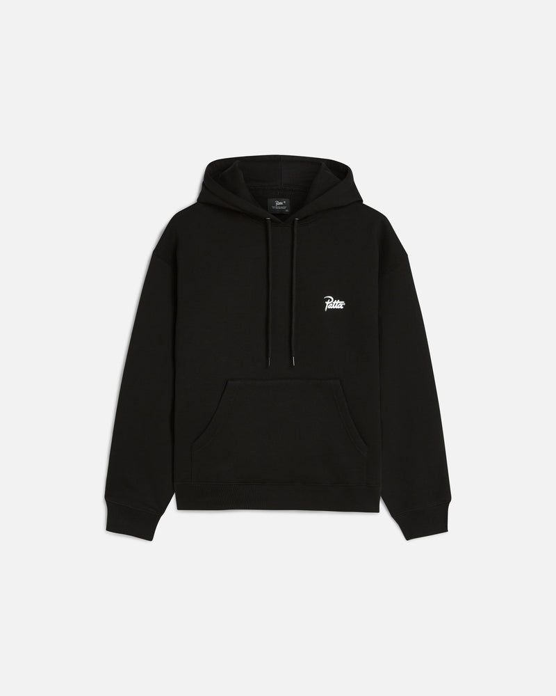 Patta Bark Boxy Hooded Sweater (Black)