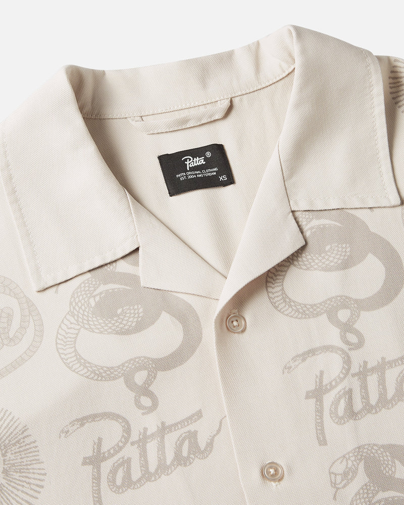 Patta Serpentes Summer Shirt (Pumic Stone)